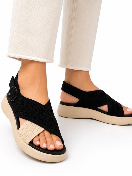 Vivaia Shoes - VIVAIA AdaptAll Buckle Slingback Walker Sandals - Kara SZ 6